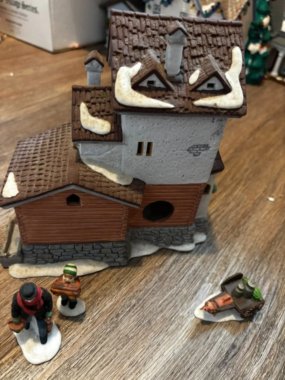 Department 56 Christmas village light up building Stoder Crist Mill